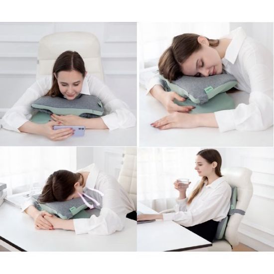 Desk Pillow for Napping, Office Pillow for Supporting The Waist When Reading and Learning Napping Pillow, Suitable for Office, School and Library (Fruit Green)